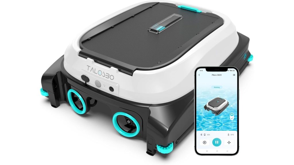 TALOSBO Pleco SK01 Robotic Pool Skimmer Black White